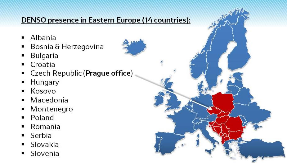 DENSO presence in 14 countries